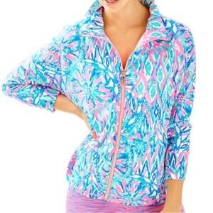 Lilly Pulitzer Deedee Swing Full Zip Jacket Sz L